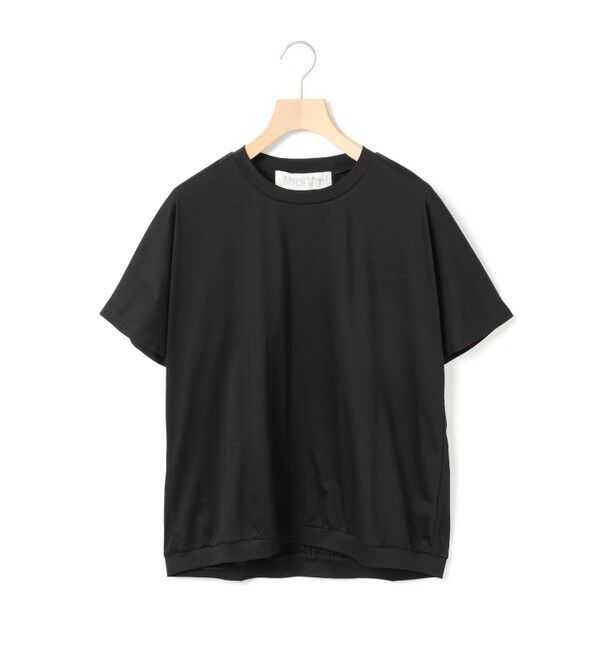 MidiUmi「MidiUmi ギャザードルマンスリーブプルオーバー」|Tシャツ・カットソー|ブラック