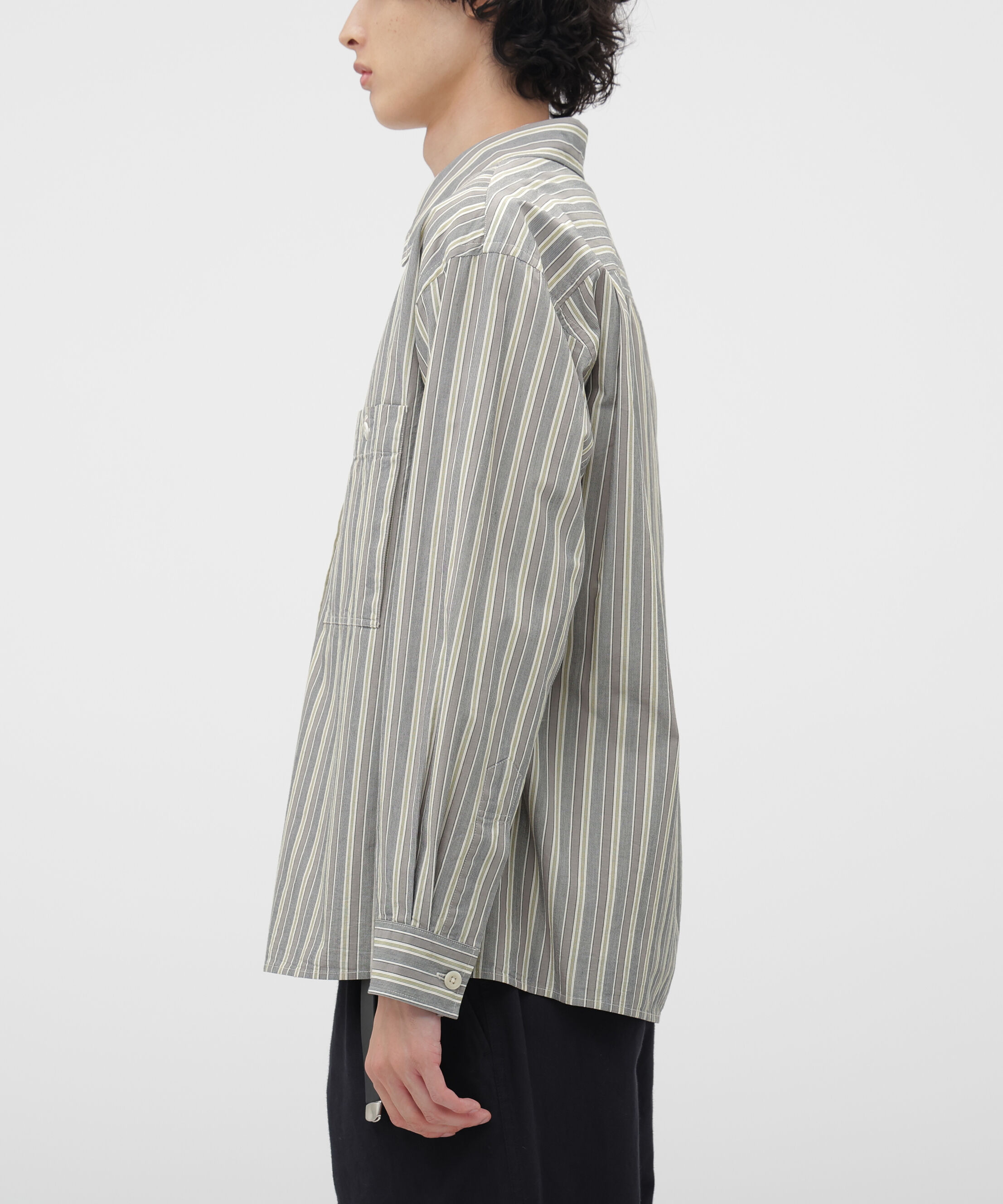 MHL.「PYJAMA STRIPE COTTON SHIRT」|シャツ・ブラウス|