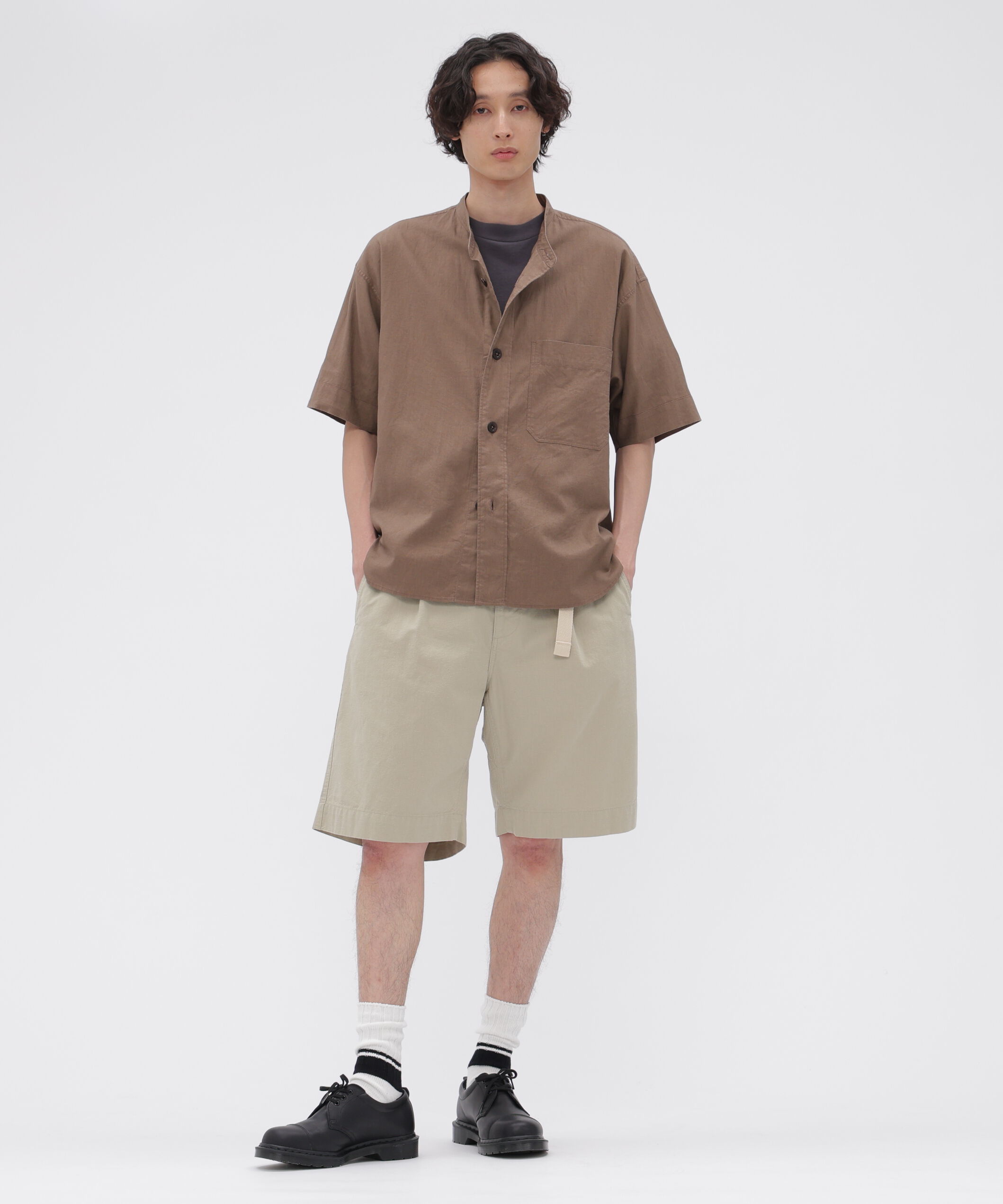 MHL.「SURFACE DYED COTTON LINEN SHIRT」|シャツ・ブラウス|
