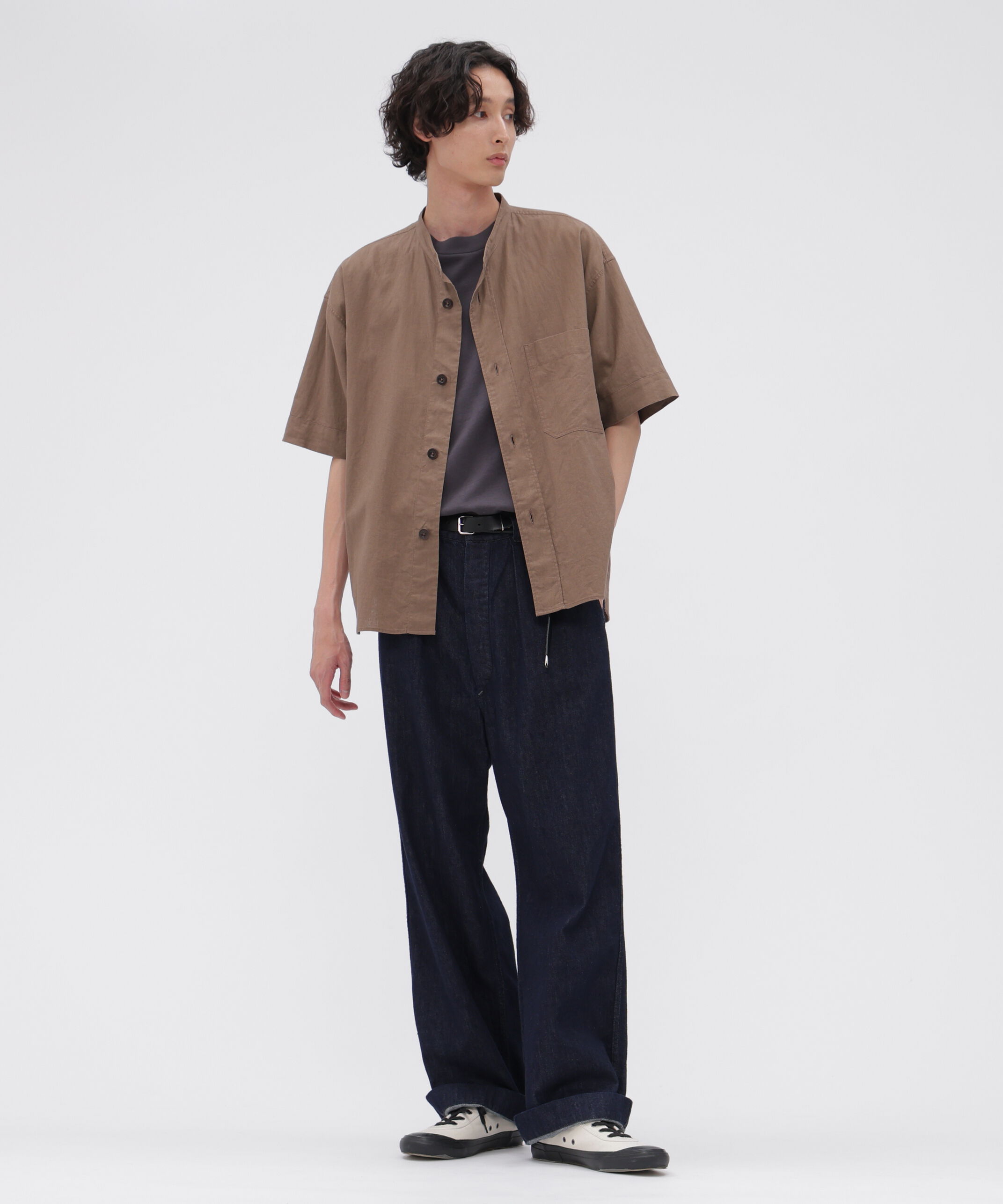 MHL.「SURFACE DYED COTTON LINEN SHIRT」|シャツ・ブラウス|