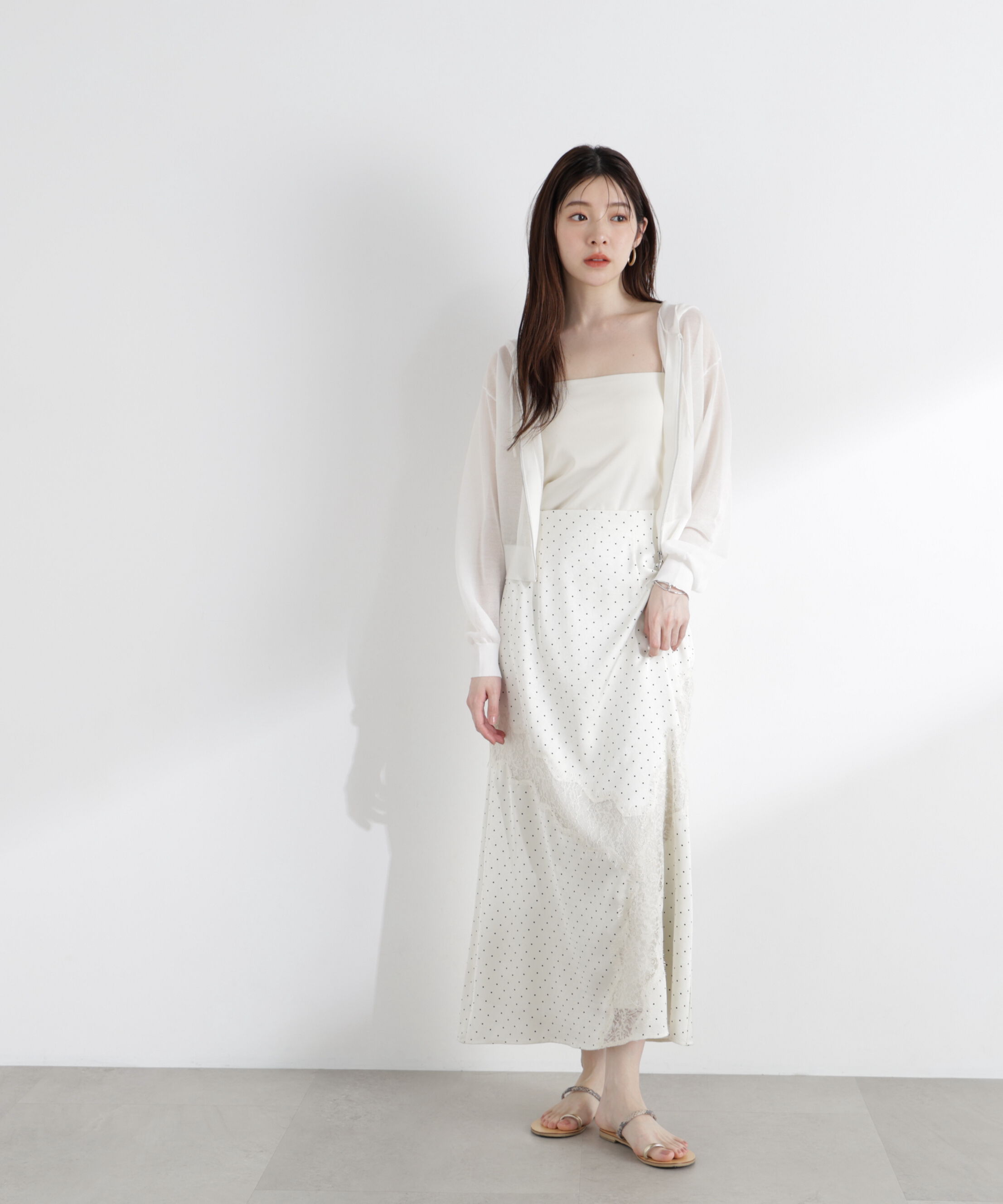 PROPORTION BODY DRESSING「レーストリムスカート 26SS」|スカート|