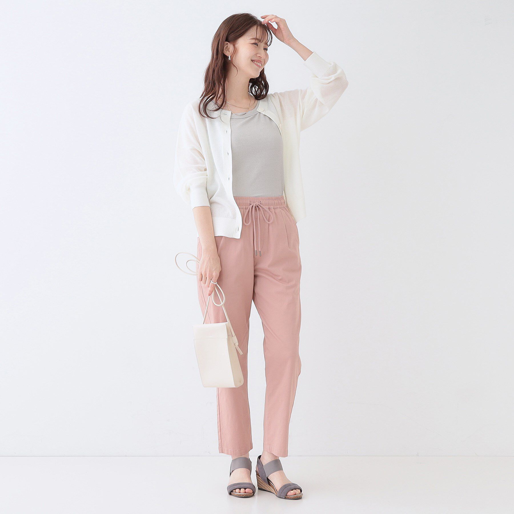 SHOO･LA･RUE「【高レビュー/S-LL】大人ヘルシーなスタイルに ラメタンクトップ」|キャミソール|