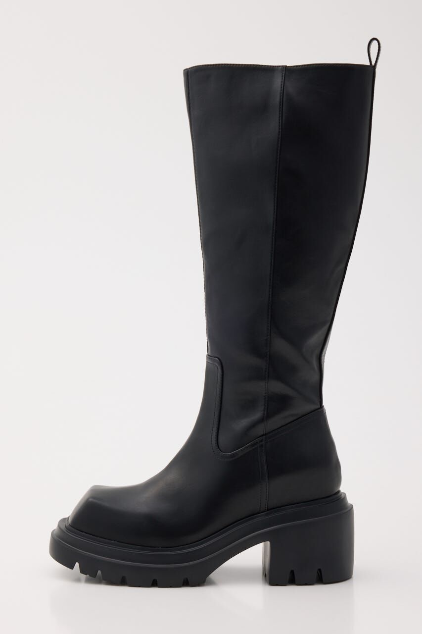 SLY「SQUARE TOE KNEE ブーツ」|その他|BLK