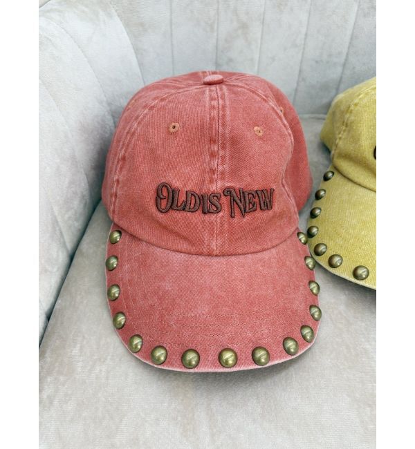 EVRIS「スタッズモチーフオリジナルCAP」|キャップ・キャスケット|レッド