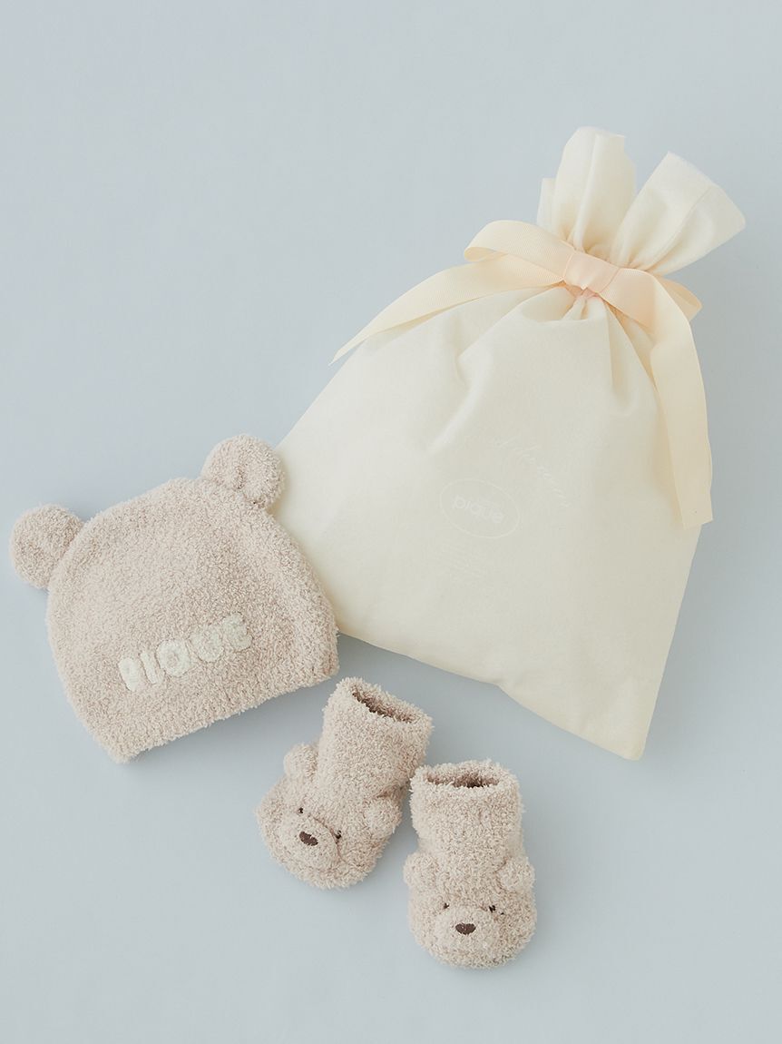 GELATO PIQUE KIDS & BABY「【ラッピング済み】【BABY】パウダーベアキャップ＆ソックスSET」|その他ベビー用品|