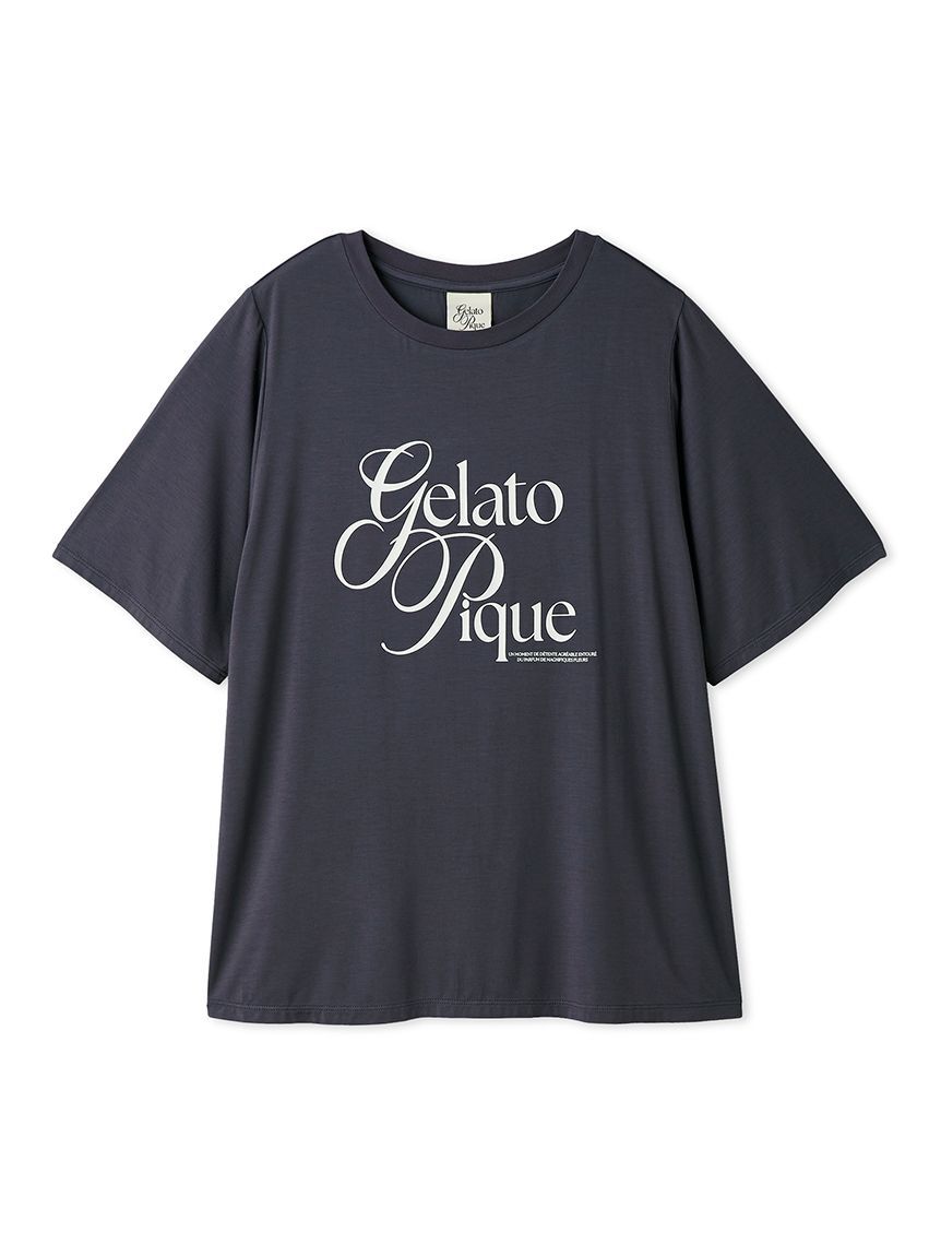 gelato pique「【IFMC.】レーヨンロゴTシャツ」|ルームウェア|NVY