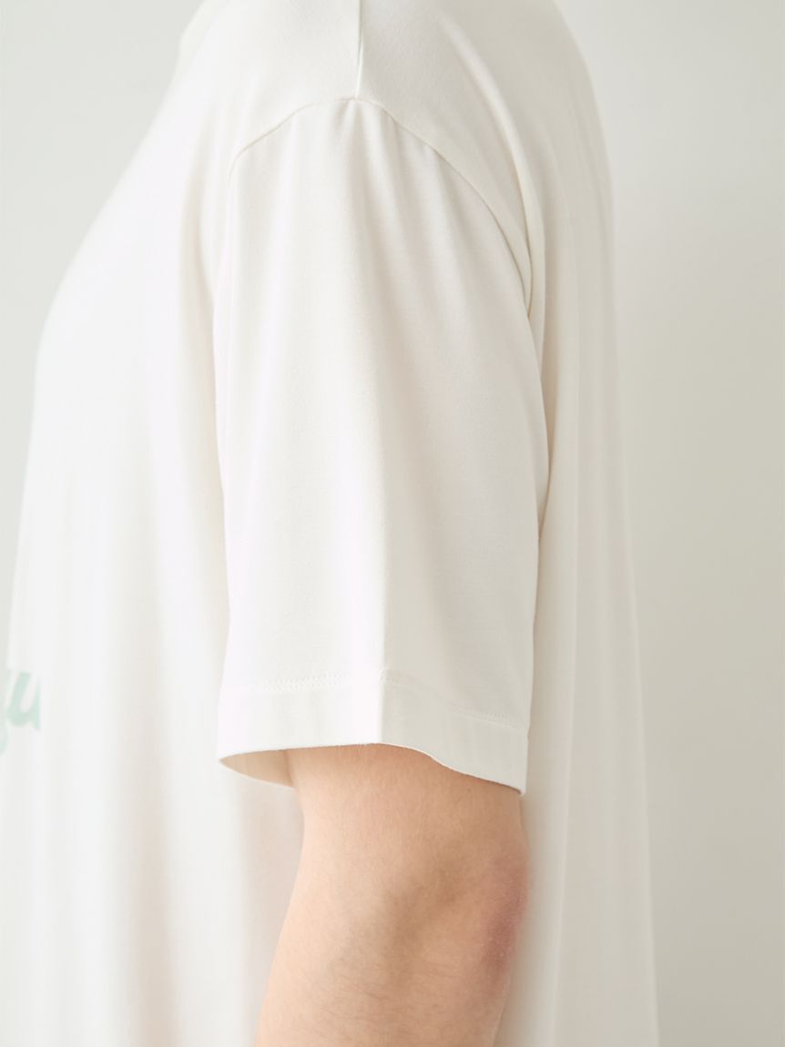GELATO PIQUE HOMME「【HOMME】【接触冷感】レーヨンボストンテリアワンポイントTシャツ&ハーフパンツセット」|ルームウェア|