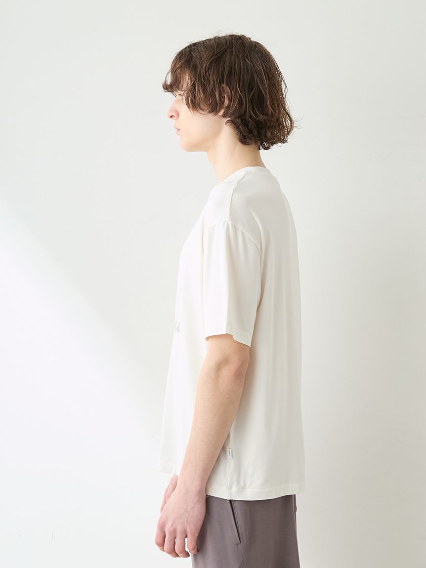 GELATO PIQUE HOMME「【HOMME】【接触冷感】レーヨンボストンテリアワンポイントTシャツ&ハーフパンツセット」|ルームウェア|