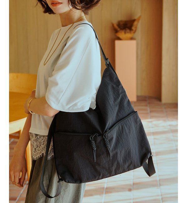 ikka「冷感&撥水ナイロンリュックショルダーバッグ」|その他|
