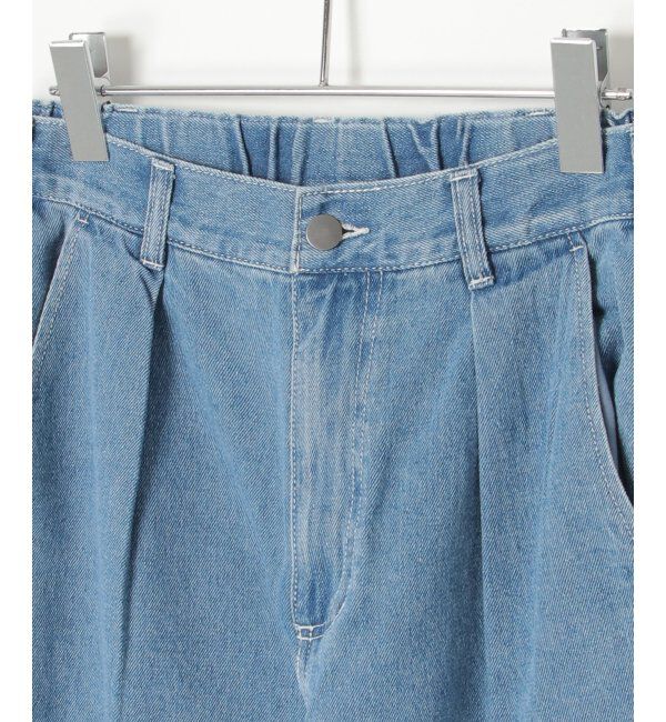 VENCE share style「ワンタックルーズデニムパンツ」|デニム|