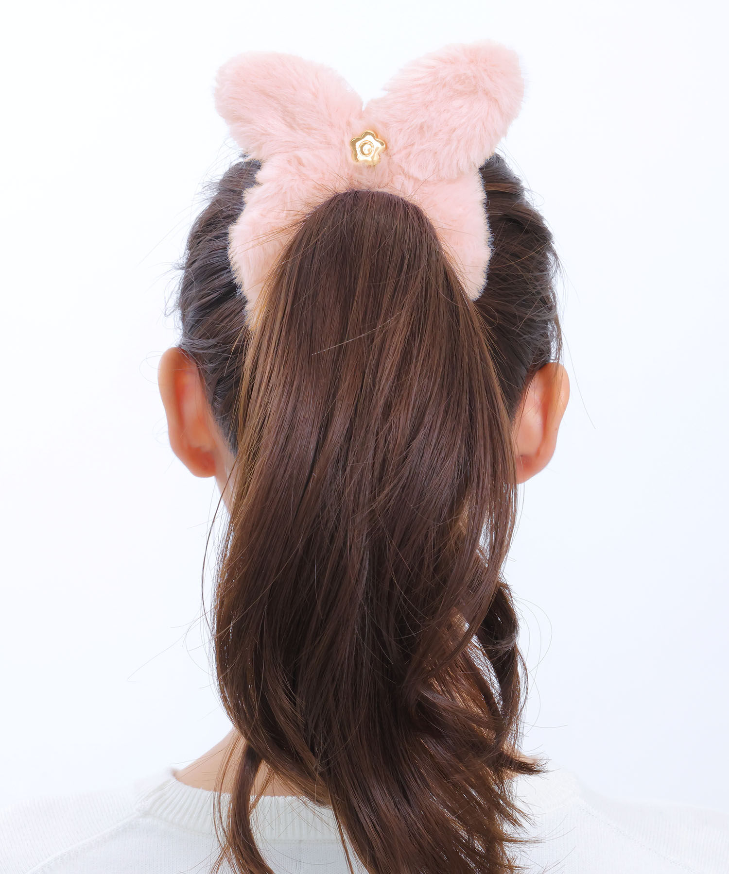 MARY QUANT「エコファー シュシュ」|ヘアゴム・シュシュ|ピンク