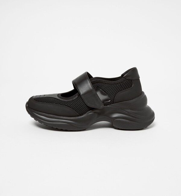 SY UNITED ARROWS「＜SY＞ベルクロメリージェーン スニーカー75&uarr;」|スニーカー|BLACK