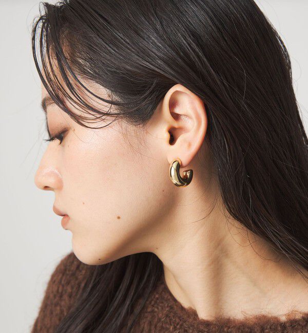 UNITED ARROWS green label relaxing「【WEB限定】チューブ ライン フープピアス 2」|ピアス|
