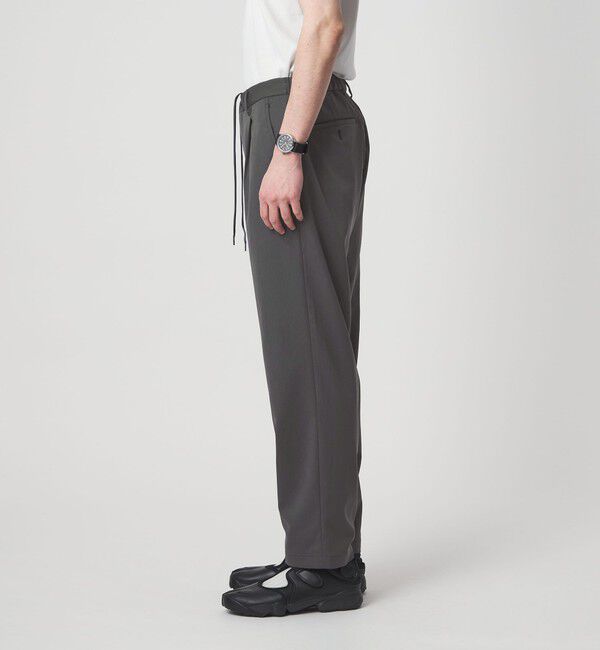 UNITED ARROWS green label relaxing「DICROS ポリエステル ツイル 1プリーツ W2 ユーティリティパンツ -ストレッチ・撥水-」|チノ|
