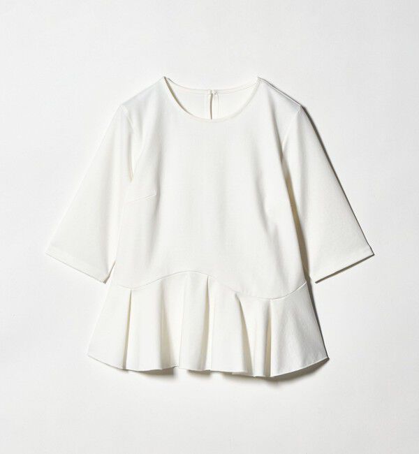UNITED ARROWS green label relaxing「イレヘム ペプラム ポンチ プルオーバー カットソー 接触冷感 UVカット」|Tシャツ・カットソー|