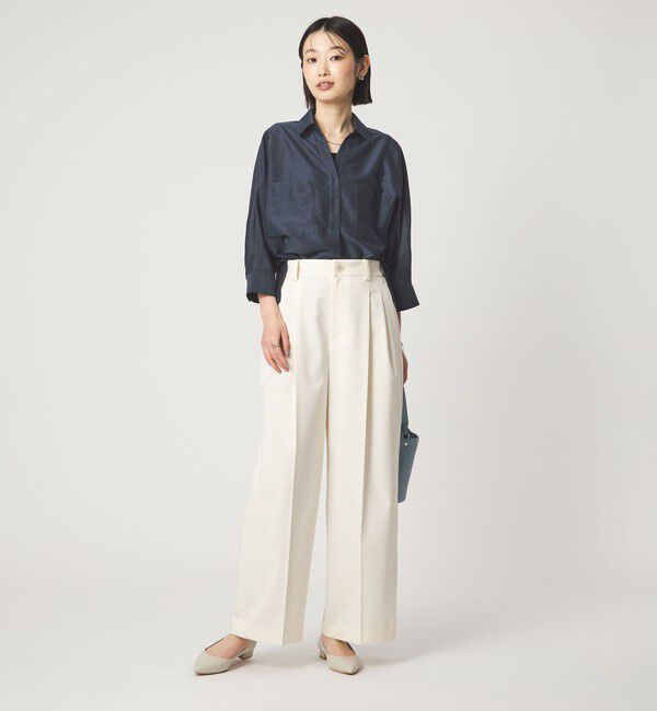 UNITED ARROWS green label relaxing「カールマイヤー スキッパー ポケット シャツ マシンウォッシャブル 通気性」|シャツ・ブラウス|