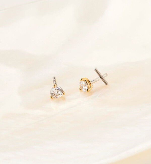 BEAUTY&YOUTH UNITED ARROWS「＜BAQLESS＞ジルコニア ピアス」|ピアス|GOLD