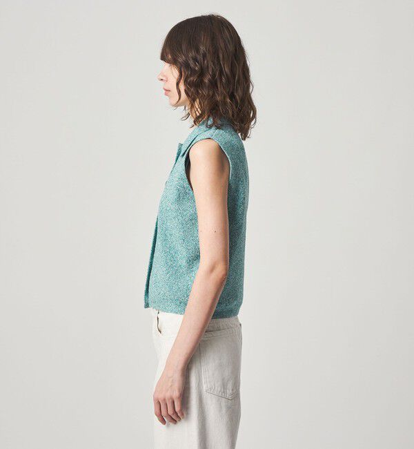 STEVEN ALAN「＜Steven Alan＞ブークレヤーン ポロカラー ニット ベスト」|ベスト・ジレ|