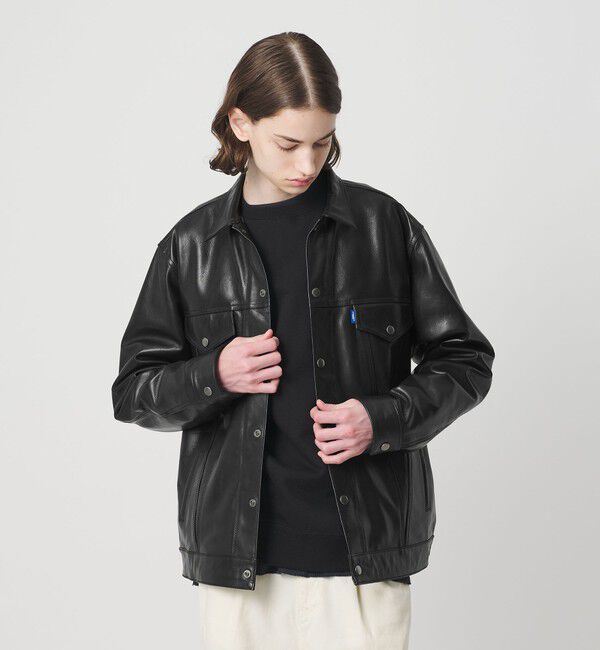 NICE WEATHER「＜NICE WEATHER＞バッファローレザー トラッカージャケット」|その他|