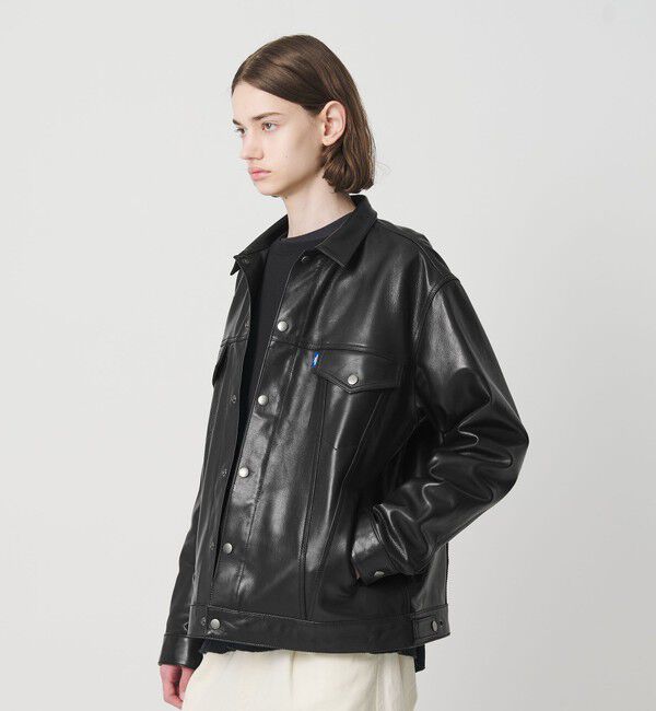 NICE WEATHER「＜NICE WEATHER＞バッファローレザー トラッカージャケット」|その他|