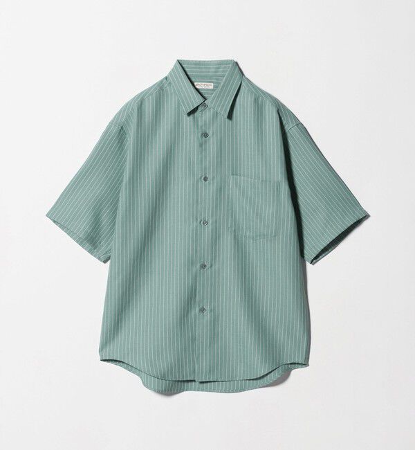 BEAUTY&YOUTH UNITED ARROWS「ライト リネンタッチ ストライプ レギュラーカラー シャツ FORM TAPERD型」|シャツ・ブラウス|LIME