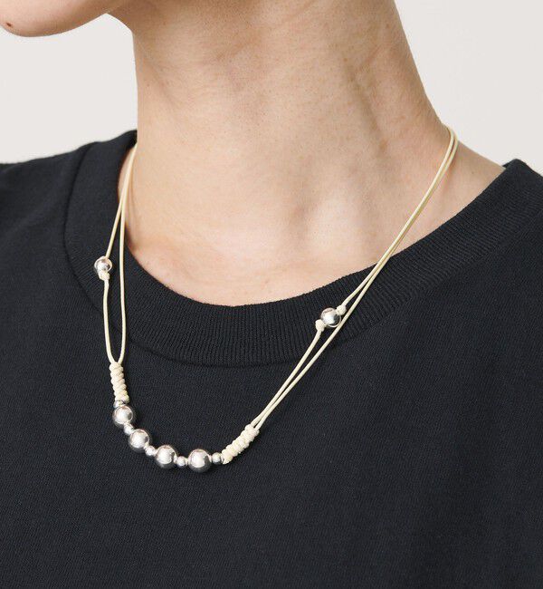 BEAUTY&YOUTH UNITED ARROWS「＜ERICKA NICOLAS BEGAY＞SHINY 4ボール ネックレス」|ネックレス|NATURAL