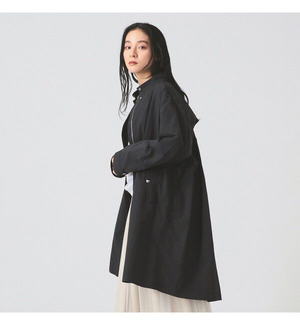 Ray BEAMS 「バック タック スタンドカラー コート（吸水速乾・UVカット）」|ダッフルコート|
