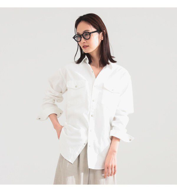 Demi-Luxe BEAMS 「AK+1 / 8オンス ウォッシュド シャツ」|シャツ・ブラウス|
