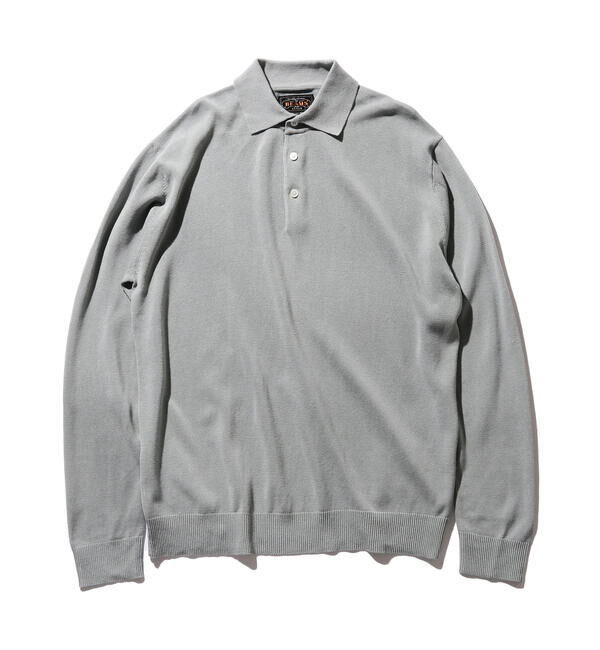 BEAMS「BEAMS PLUS / 12ゲージ ニット ポロシャツ」|ポロシャツ|ICE_BLUE