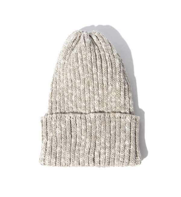 BEAMS「Watch Cap Linen」|ニット帽|BEIGE_MIX