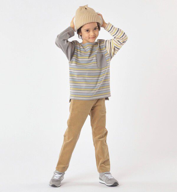 SHIPS KIDS「SHIPS KIDS:フェイクファー フラップ ワッチ」|ニット帽|