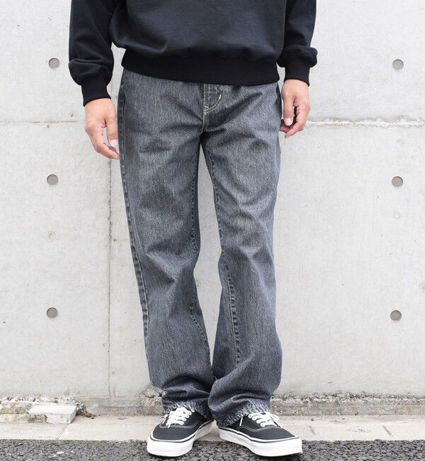 SHIPS any「【SHIPS any別注】NEEDBY heritage: JOE ストレート デニム パンツ◇」|デニム|チャコールグレー