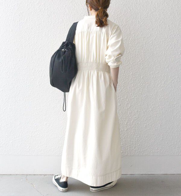 SHIPS any「《一部追加予約》SHIPS any: シャーリング デニム ポケット ワンピース ［SHIPS any DENIM］」|ワンピース|