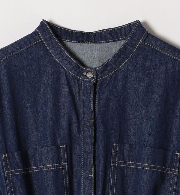 SHIPS any「《一部追加予約》SHIPS any: シャーリング デニム ポケット ワンピース ［SHIPS any DENIM］」|ワンピース|