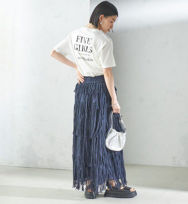 SHIPS for women「【SHIPS別注】crinkle crinkle crinkle:フリンジ スカート」|スカート|