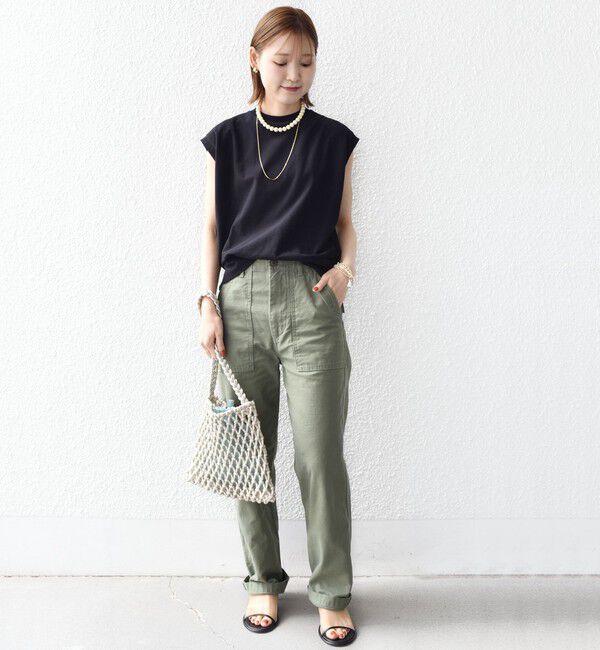 SHIPS for women「〈手洗い可能〉DEPEND アムンゼン ノースリーブ カットソー」|Tシャツ・カットソー|