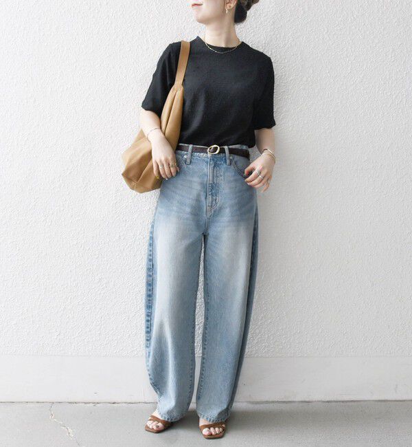 SHIPS any「SHIPS any:〈洗濯機可能〉カットドビー ジャージー クルーネック TEE」|Tシャツ・カットソー|