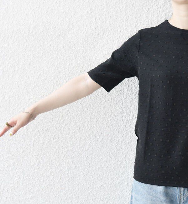 SHIPS any「SHIPS any:〈洗濯機可能〉カットドビー ジャージー クルーネック TEE」|Tシャツ・カットソー|