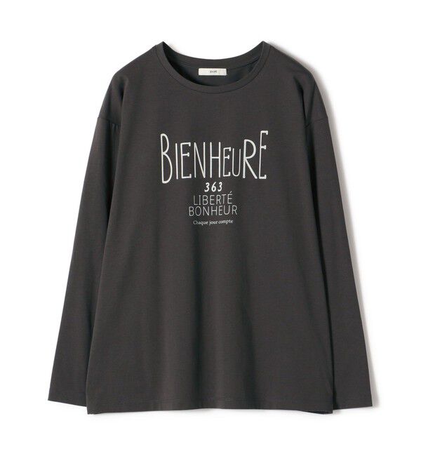SHIPS for women「プリント ロゴ ロング スリーブ TEE」|Tシャツ・カットソー|