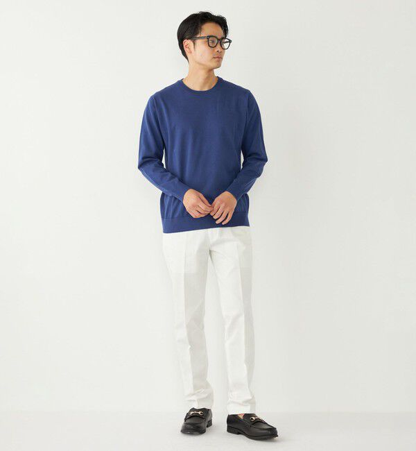 SHIPS Colors 「SHIPS Colors:〈洗濯機可能〉14ゲージ 天竺 クルーネック ニット」|ニット・セーター|