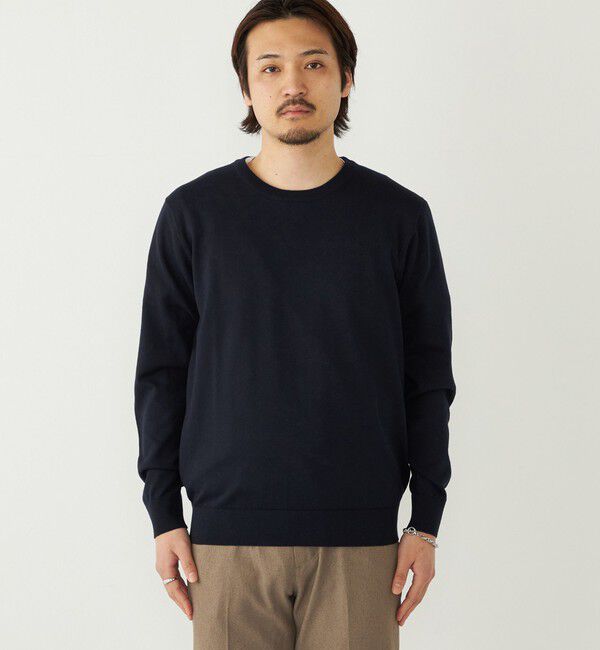 SHIPS Colors 「SHIPS Colors:〈洗濯機可能〉14ゲージ 天竺 クルーネック ニット」|ニット・セーター|