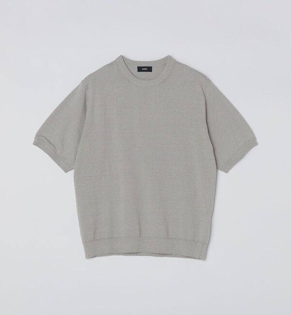 SHIPS「SHIPS:〈接触冷感/ 手洗い可能〉ラミー ニット Tシャツ」|ニット・セーター|