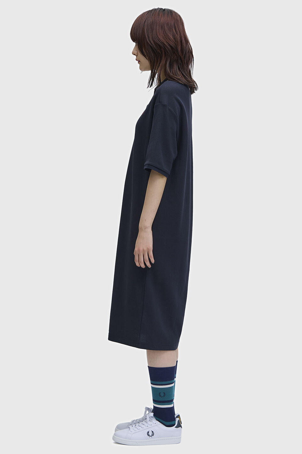 FRED PERRY 「Open Collar Tipped Polo Dress／オープンカラーティップラインポロシャツワンピース」|ワンピース|