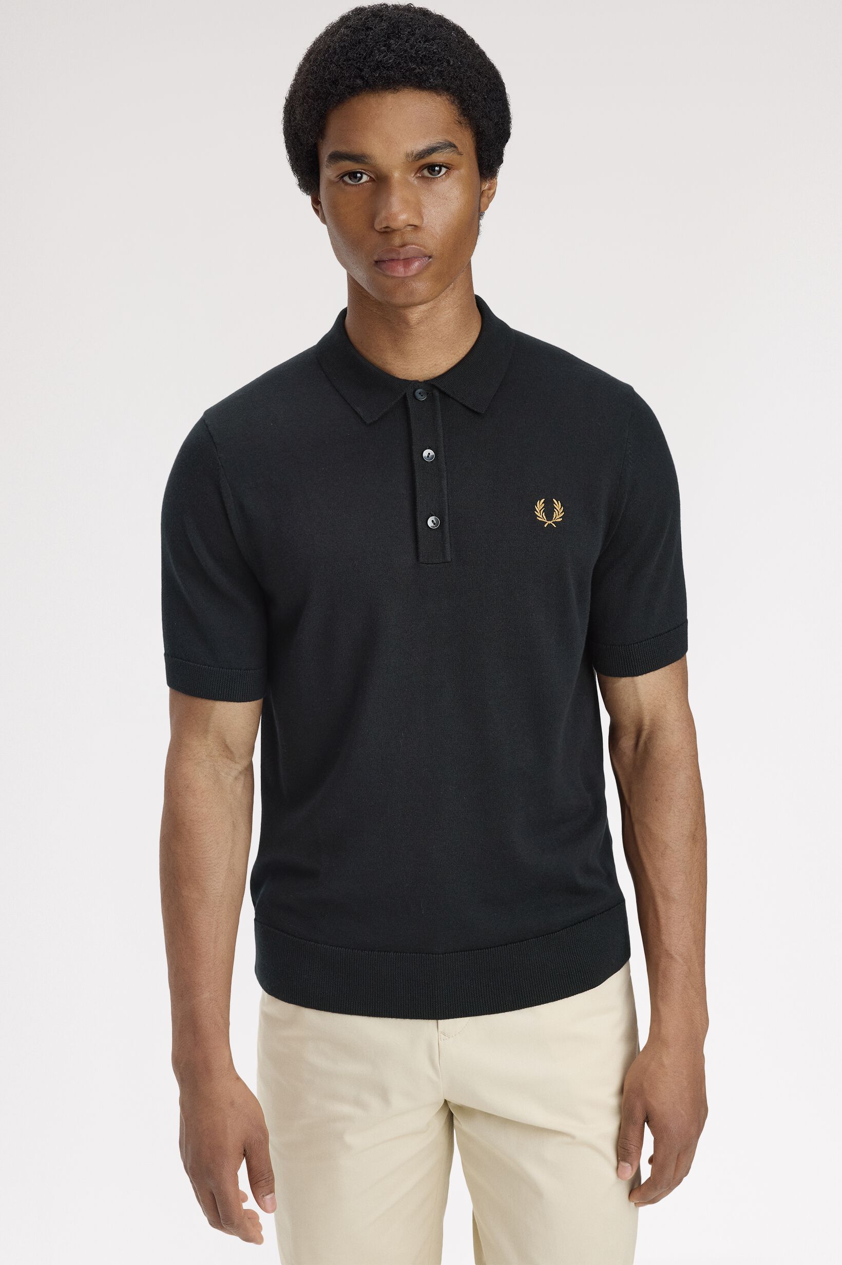 FRED PERRY 「Cotton Knitted Polo Shirt／コットンニットポロシャツ」|ポロシャツ|