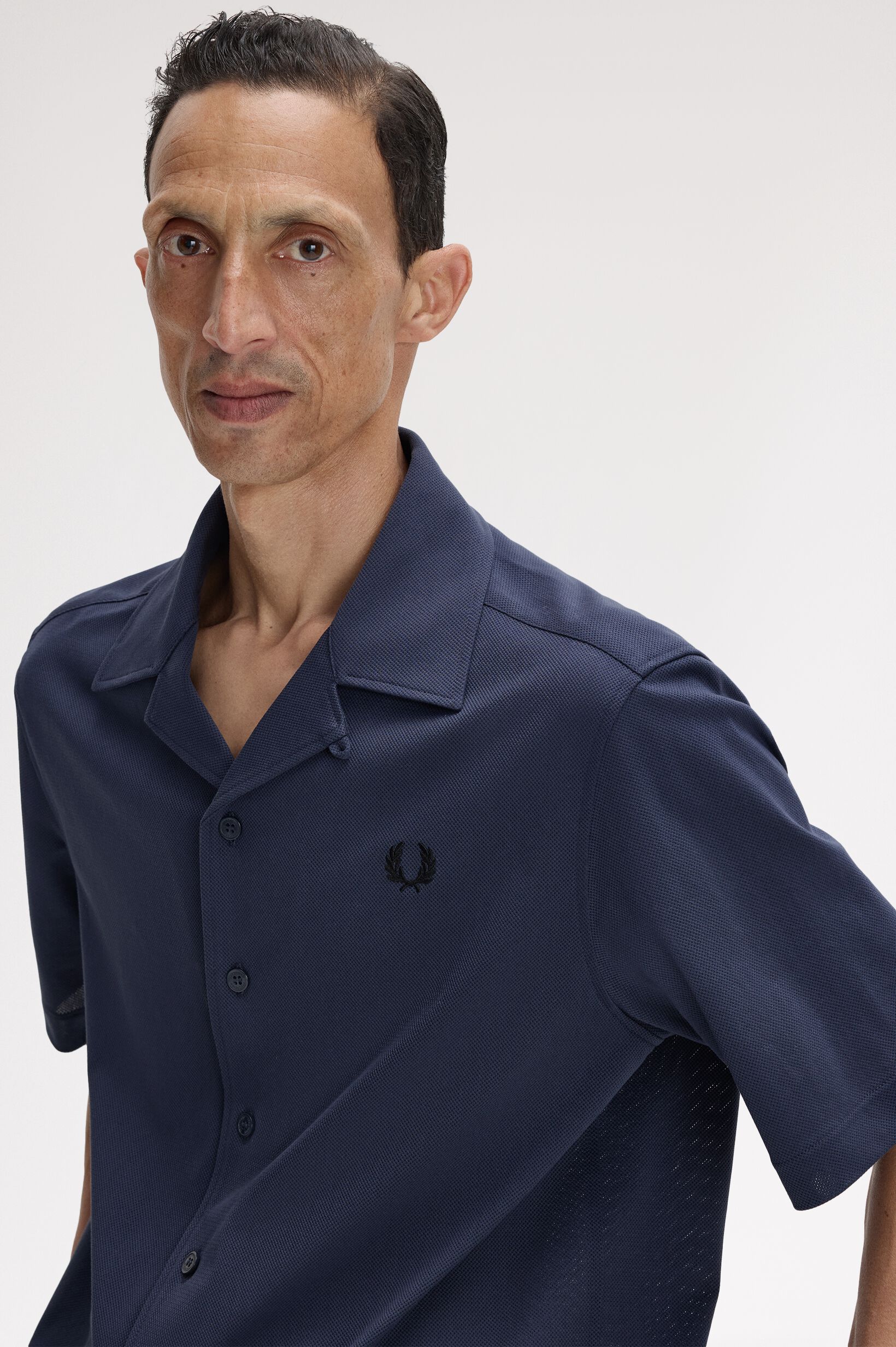FRED PERRY 「Compress Mesh Revere Collar Shirt／メッシュオープンカラーシャツ」|シャツ・ブラウス|