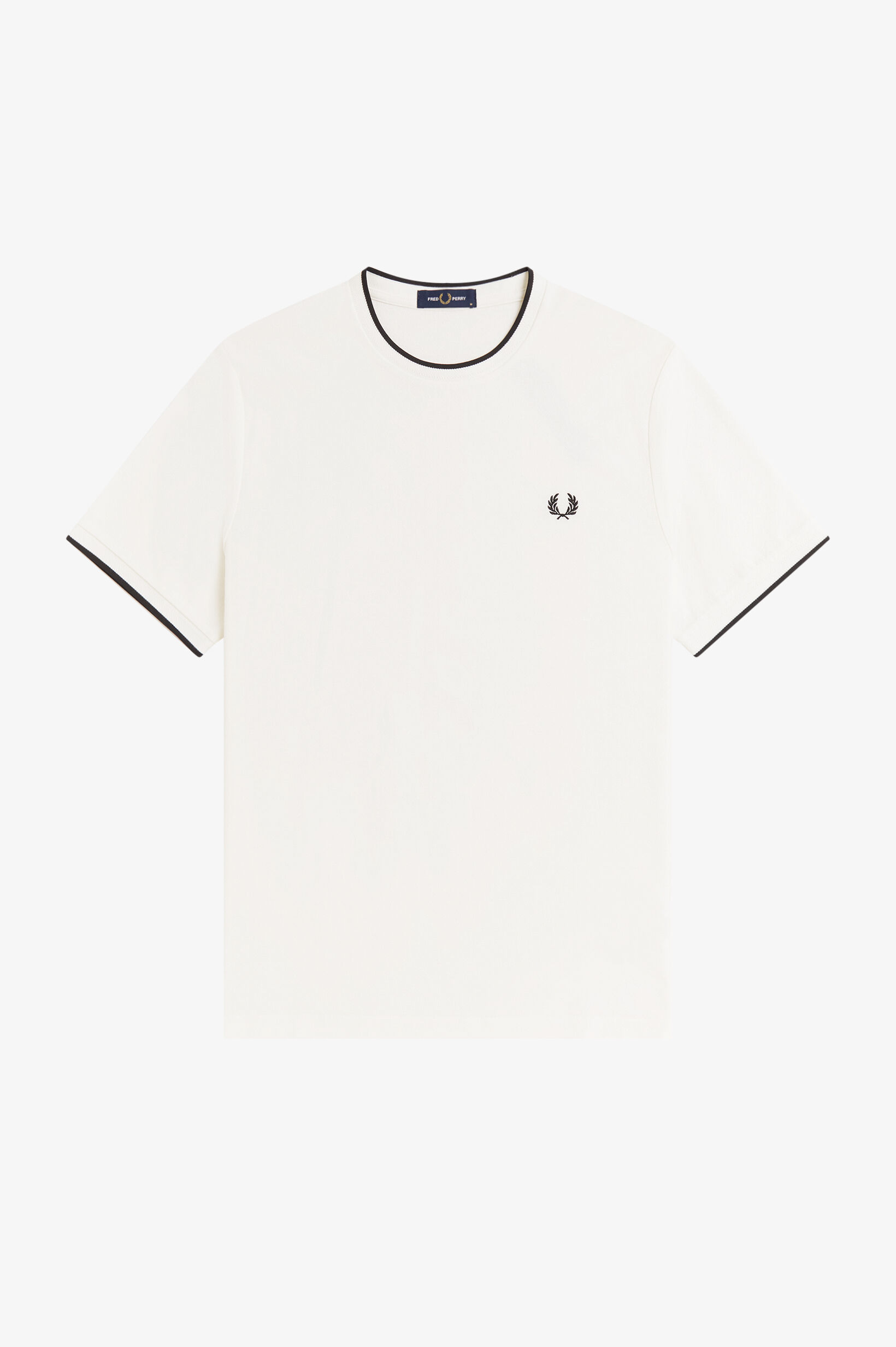 FRED PERRY 「Trim Detail Crepe Pique T-Shirt ／シングルティップTシャツ」|Tシャツ・カットソー|