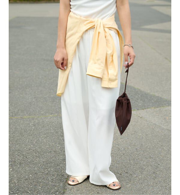 OUTDOOR PRODUCTS Usual Things「リネンライクイージーパンツ」|スラックス|