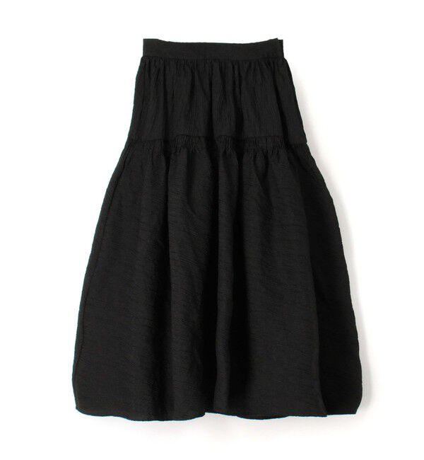 TOMORROWLAND BUYING WEAR「【別注】TEIJA ティアードスカート」|フレア|19 ブラック
