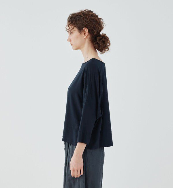 GALERIE VIE「ウォッシャブルレーヨン ボートネックプルオーバー」|シャツ・ブラウス|