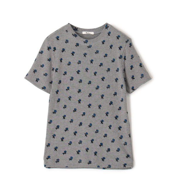 Edition「コットンモダールフライス フラワープリント Tシャツ」|Tシャツ・カットソー|14 グレー系